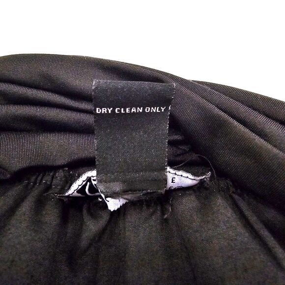 Carole Little Skirt Large Linen Blend Black Cream Flare Full Polka Dot Modest - Picture 7 of 8